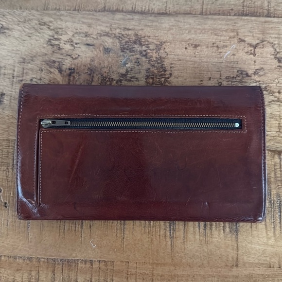 Vintage Coach Long Snap Bi-fold Wallet & Checkbook Cover in British Tan Leather - Picture 5 of 17